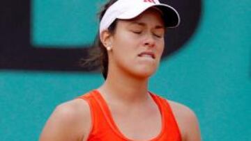 Ana Ivanovic, muy lejos de la forma que la llevó a ganar Roland Garros en 2008, se despidió del torneo en segunda ronda.
