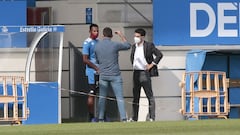 Entrenamiento Deportivo de La Coru&ntilde;a. uche con rosende y Jim&eacute;nez