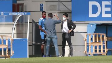 Entrenamiento Deportivo de La Coru&ntilde;a. uche con rosende y Jim&eacute;nez