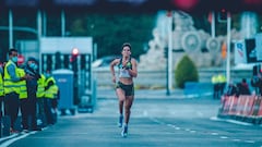 Marta P&eacute;rez, durante una carrera.