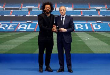 Marcelo con Florentino Pérez. 