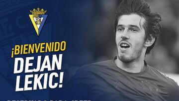 El Cádiz presenta a Dejan Lekic.
