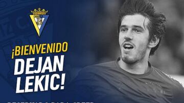 El C&aacute;diz presenta a Dejan Lekic.