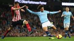 "I'm on the right side of Manchester" - Sané rules out United switch