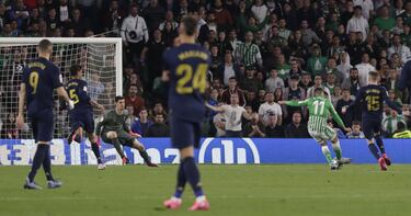 Tello, a ocho minutos del final del encuentro ante el Real Madrid, batió a Courtois con un disparo fuerte y raso. Fue su primer gol a los blancos en su carrera (se había enfrentado a los blancos en diez ocasiones), y su primer tanto en el presente Campeonato.