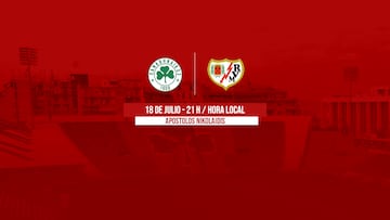 Cartel¨®n del nuevo amistoso contra el Panathinaikos griego.
