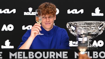 Jannik Sinner, último campeón del Open de Australia.