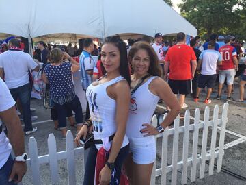 Hinchas en el USA Estados Unidos