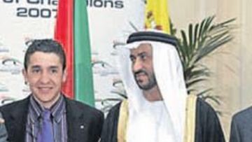 <b>PRESENTACIÓN EN EL RITZ. </b>Víctor Cordero, Carlos Sastre, Al-Qortasi Al-Noaimi e Ignacio Ayuso.