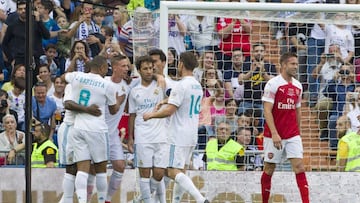 Raúl y Guti lideran la victoria del Madrid ante el Arsenal