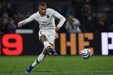 Mbappé con el PSG.