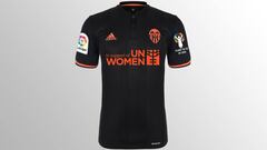 Camiseta del Valencia con el logo de UN Women.