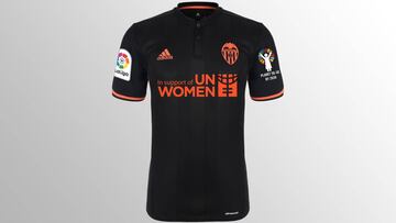 Camiseta del Valencia con el logo de UN Women.