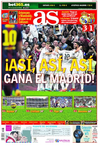 Portada del 26 de octubre de 2014.