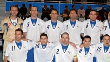 <b>PLENO CANARINHO. </b>La selección italiana está integrada únicamente por jugadores nacidos en Brasil.