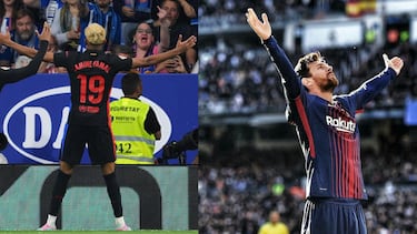 Lamine, entre naranja y Superman