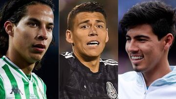 Diego Lainez, Héctor Moreno y Erick Gutiérrez