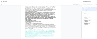 Cómo recuperar la versión anterior de un texto en Documentos de Google