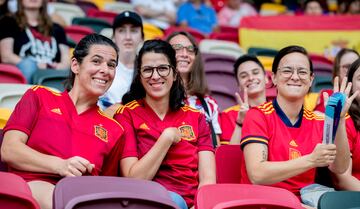 Aficionados de la selección de España.