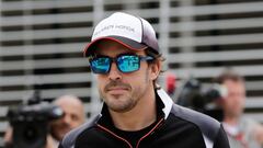 Fernando Alonso of Spain at the Formula One Bahrain International Circuit.