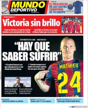 Portadas de la prensa deportiva