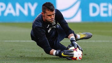 Pichu Cuella of CD Leganes during the match between Sevilla FC vs CD Leganes of LaLiga, date 36, 2018-2019 season. Ramon Sanchez-Pizjuan. Sevilla, Spain - 3 MAY 2019.