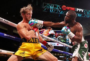 La pelea entre Mayweather y Logan Paul en imgenes