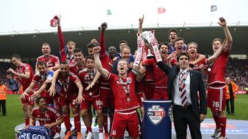 El Middlesbrough celebra el ascenso