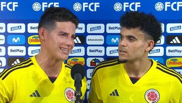 Luis Díaz y James Rodríguez