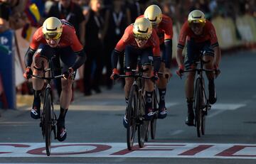 El equipo de Bahrain-Merida termin¨® decimosegundo en la clasificaci¨®n de la jornada.