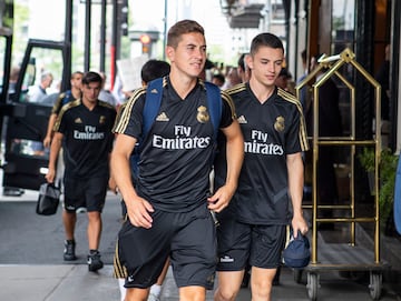 Javi Hernández, durante la pretemporada del Real Madrid en 2019 en Montreal, Canadá. 