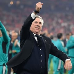 Viral clip of Ancelotti singing mid-flight