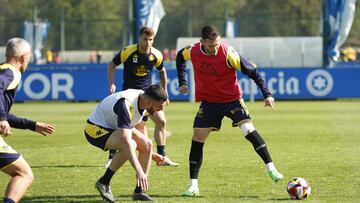 Entrenamiento Deportivo de La Coruña. Lucas Pérez