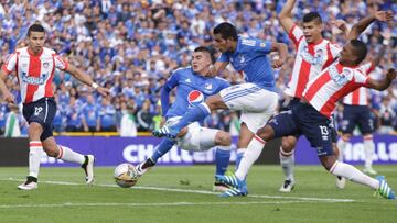 Millos, invicto ante Junior en Bogotá desde 2015