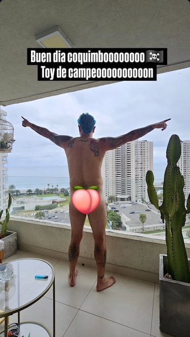 ‘Mono’ Sánchez pone a prueba la censura de Instagram: se desnuda para festejar el título de Coquimbo Unido