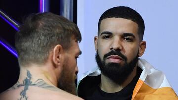 El famoso cantante Drake acompañó al peleador irlandés. Un "asistente" de lujo, sin duda alguna
