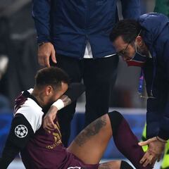 Neymar acumula más de un año lesionado desde que llegó al PSG