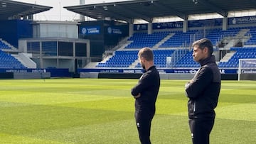 Antonio Hidalgo, en El Alcoraz.