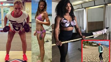 Cibulkova, Pliskova, Serena Williams y Garbiñe Muguruza.