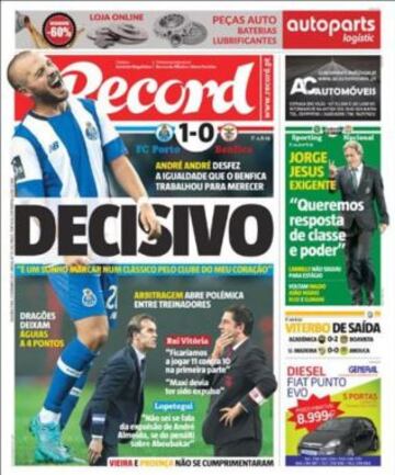 Portadas de la prensa deportiva