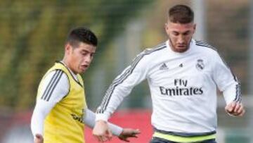 James, ayer con Ramos.