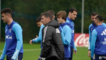 Entrenamiento del Real Oviedo.