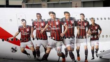 Los jugadores del Milán ya tienen su avión personalizado