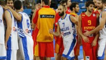 Spanoulis tras el partido.