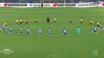 La escena del Dortmund-Hertha que va ser portada en medio mundo: ya es historia del fútbol...