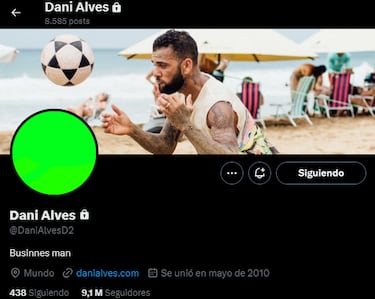 Dani Alves sorprende con un extra?o movimiento en redes sociales: ¡°Hombre de negocios¡±
