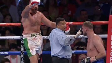 Para muchos ya es la acción más sucia del boxeo: Fury cortado en la ceja y su rival hace esto