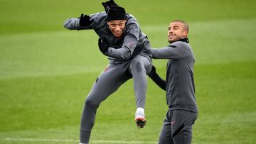 Entrenamiento del PSG.