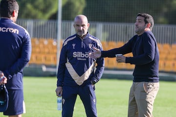 Paco López junto a Juanjo Lorenzo en la Ciudad Deportiva.