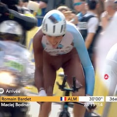 ¡Qué pena! ¡Mikel Landa se quedó a 1 segundo del podio!